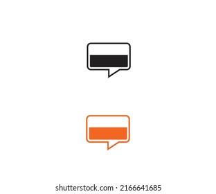 Chat Element Logo Design vector Template