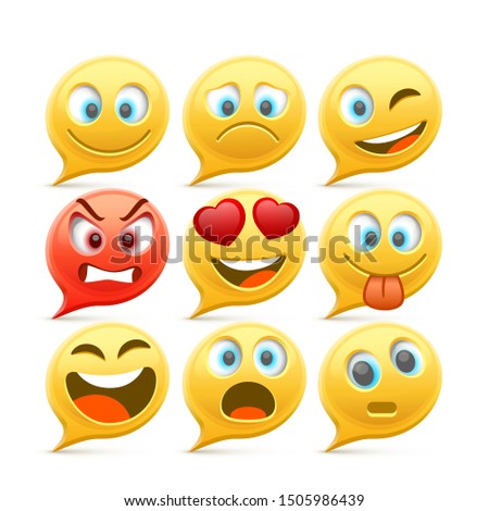 woman using smartphone sending emojis.