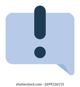 Ícone de erro de chat representando mensagem com falha ou problema de rede na comunicação.