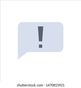 Chat, Error, Ui  Flat Color Icon. Vector icon banner Template. Vector Icon Template background
