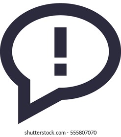 Chat Error Vector Icon