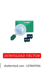 Chat files icon, Vector