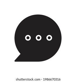 Chat Filled Icon Vector Illustration