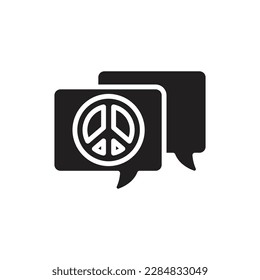 Chat Filled Icon Vector Illustration