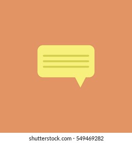 Chat flat icon illustration isolated vector sign symbol