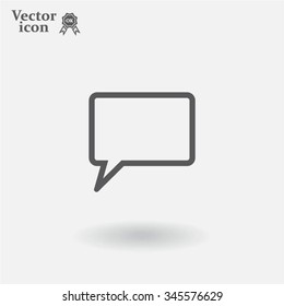 Chat Flat Icon with shadow. Vector EPS 10.