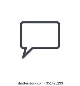 Chat Flat Icon with shadow. Vector EPS 10.