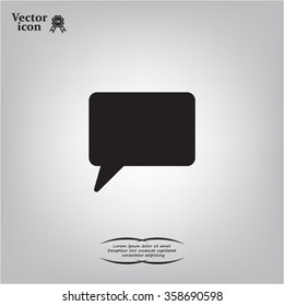 Chat Flat Icon with shadow. Vector EPS 10.