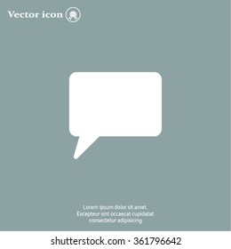Chat Flat Icon with shadow. Vector EPS 10.