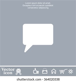 Chat Flat Icon with shadow. Vector EPS 10.