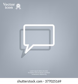 Chat Flat Icon with shadow. Vector EPS 10.