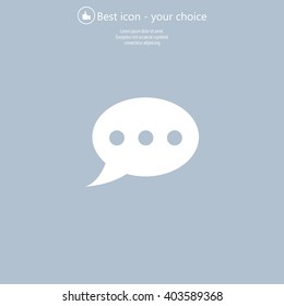 Chat Flat Icon with shadow. Vector EPS 10.