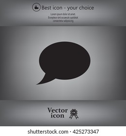 Chat Flat Icon with shadow. Vector EPS 10.