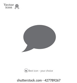 Chat Flat Icon with shadow. Vector EPS 10.