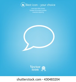 Chat Flat Icon with shadow. Vector EPS 10.
