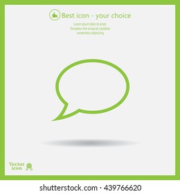 Chat Flat Icon with shadow. Vector EPS 10.