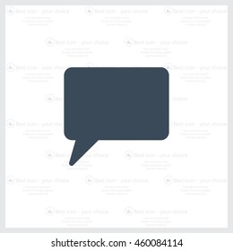 Chat Flat Icon with shadow. Vector EPS 10.
