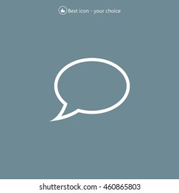 Chat Flat Icon with shadow. Vector EPS 10.