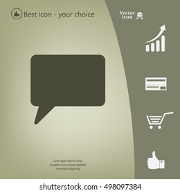 Chat Flat Icon with shadow. Vector EPS 10.