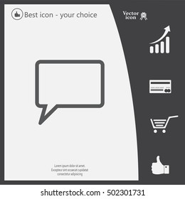 Chat Flat Icon with shadow. Vector EPS 10.