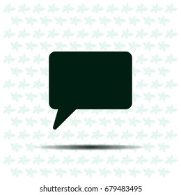 Chat Flat Icon with shadow. Vector EPS 10.