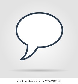 Chat Flat Icon . Vector EPS 10