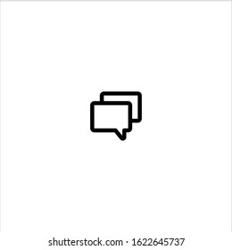 Chat flat icon- vector illustration
