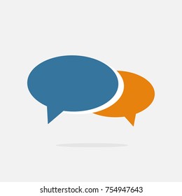 Chat Flat Icon. Vector illustration.