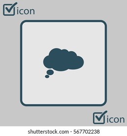 Chat Flat Icon.Badge discussion, dialogue, correspondence character.