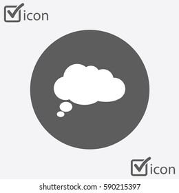 Chat Flat Icon.Badge discussion, dialogue, correspondence character.