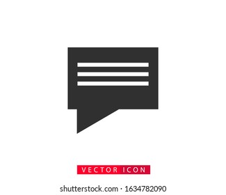 Chat Flat Icons Vector Illustration. Notification Symbol