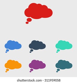 Chat Flat Icon.Vector EPS 10. 