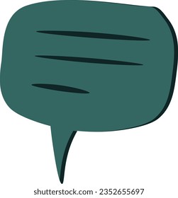 ilustración plana de chat, icono de color completo