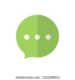 chat flat vector icon