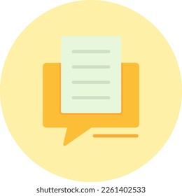 Chat Flat Vector Icon Design
