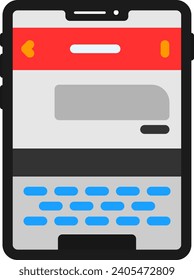 Chat Flat Vector Icon Design