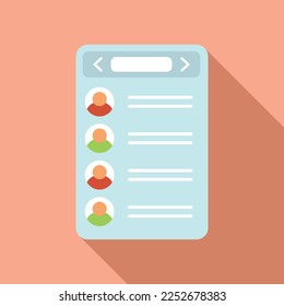 Chat forum icon flat vector. Web people. Social media