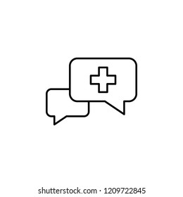 chat free medical icon. Element of medicine for mobile concept and web apps icon. Thin line icon for website design and development, app development. Premium icon