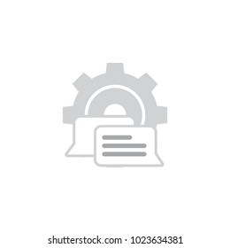 Chat Gear Logo Icon Design