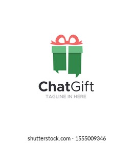 Chat Gift Modern and Simple Logo Design Tamplate