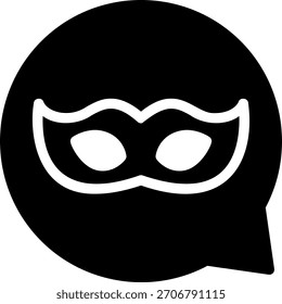 chat glyph icon illustration vector
