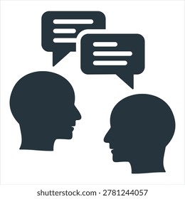 Chat Glyph Icon Style Collection