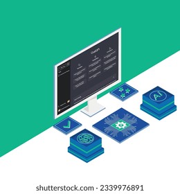 Chat GPT concept. Open Ai is an American company that develops machine learning known for AI ChatGPT. Chat GPT is an open and artificial chatbot system.