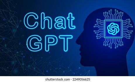 Chat GPT conversation method illustrations. Artificial intelligence chatbot.ChatGPT illustration for banner, poster, website, landing page, ads, flyer template.