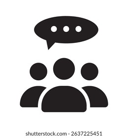 chat group icon. chat community