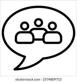 Chat Group Icon Element For Design