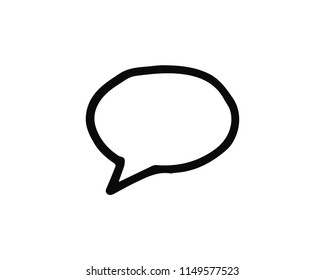chat hand drawn icon , designed for web and app