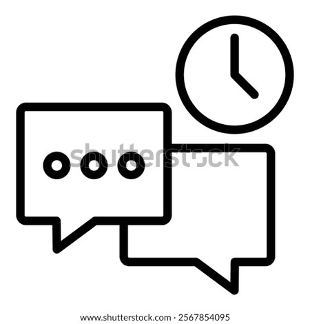 Chat History Icon Element For Design