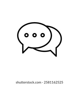 Chat Icon Art design illustration