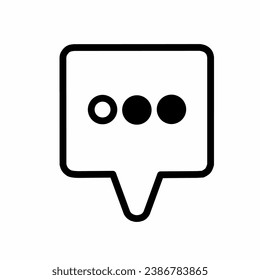 icono de chat con fondo blanco y caja negra